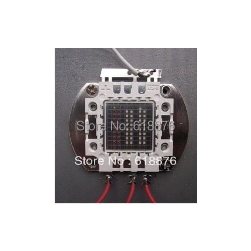 Free shipping 2pcs/lot 50W RGB High Power LED Red Green Blue Chip 50 Watt LED Lamp Bulb 50W rgb Led lamp beads