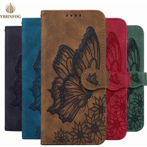 Luxury 3D Butterfly Leather Wallet Case For Huawei P20 P30 P Smart 2021 Y5P Y6 Pro 2019 Honor 8A 10 Lite Flip Holder Stand Cover