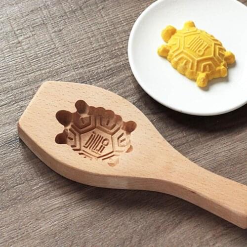 Wooden Mooncake Biscuit Cake Pumpkin Pie Mold DIY Baking Pastry Fondant Decor