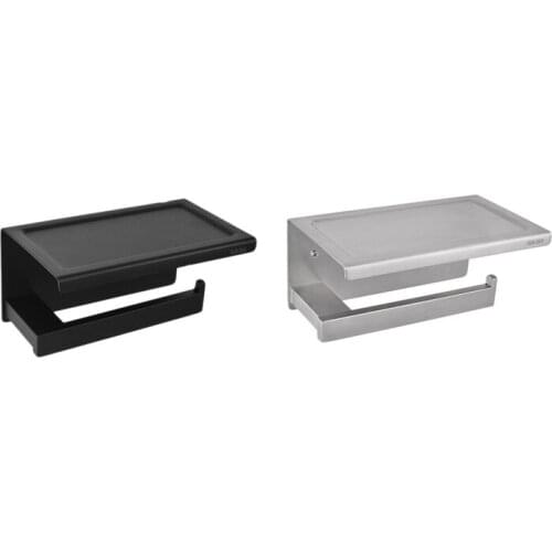 Toilet Paper Holder With Phone Shelf Toilet Roll Paper Rack Storage Rack Tissue Holder Bathroom Accessory