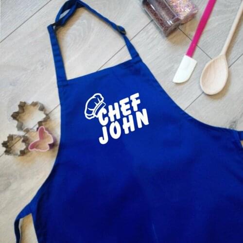 Personalized Kids Chef Cooking Apron Custom Kids Childrens Chef (Name) Apron Baking Kitchen Supplies Birthday Gift Kids Apron