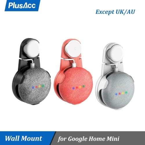 Outlet Wall Mount Holder Stand for Google Home Mini, A Space-Saving Accessories for Google Home Mini Voice Assistant