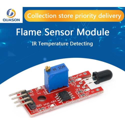 New 4PIN KY-026 Flame Sensor Module IR Sensor Detector Module Temperature Detecting Suitable