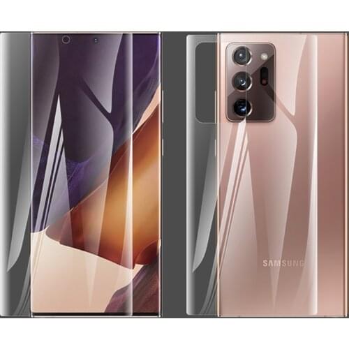 Front and Back Screen Protectors for Samsung Note 20 Ultra Soft Hydrogel Film Protector Camera Lens Glass Protector for Note20