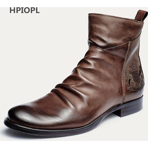 Мужские ботинки челси Piyalodocpe China At AliExpress