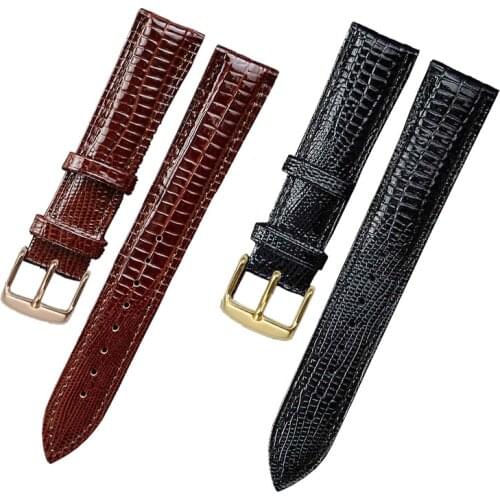 Fashion Leather Watchband Universal Replacemet Lizard Texture Watch Strap 12mm 14mm 16mm 18mm 20mm 22mm 24mm