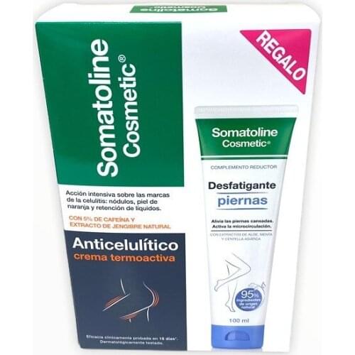SOMATOLINE COSMETIC - CREMA TERMOACTIVA ANTICELULÍTICA (250 ML)+ REGALO DESFATIGANTE PIERNAS