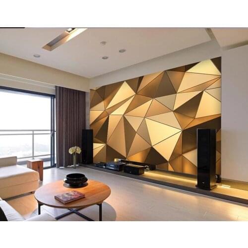Modern wallpaper for living room modern wallpaper for living room 3d three-dimensional abstract gold wallpapers