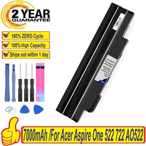 Top Brand 100% New Battery for Acer Aspire One 522 722 AO522 AOD255 AOD257 AOD260 D255 D257 D260 D270 Happy, Chrome AC700