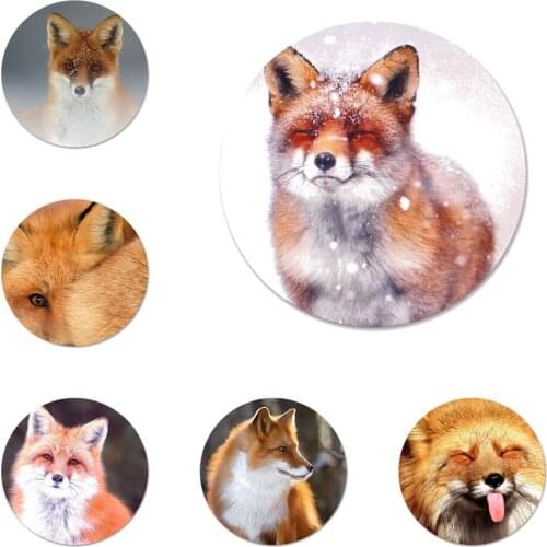 Fox Bling Cute Badge Brooch Pin Accessories For Clothes Backpack Decoration gift