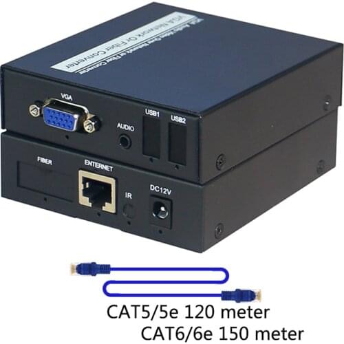 VGA to RJ45 IP/TCP UTP/STP CAT5e/6 Extender 120 meter VGA signal extension for DVR/NVR and PC