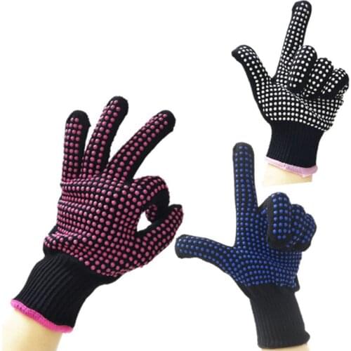 Hair Straightener Perm Curling Heat Resistant Glove Hair Styling Insulated Non-slip Glove Professional Hairdressing Style Glove