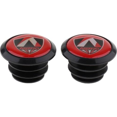 2pcs/set Universal Road Mountain Bike Cycling Handlebar Grip End Plugs Bar Stoppers