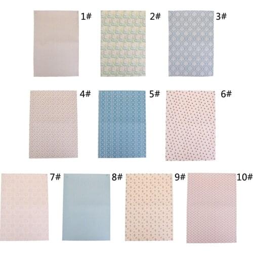 1:12 Children Baby Gift Toy Dollhouse Mini Furniture Miniature Rement Doll Accessories Colorful Wallpaper No Sticker