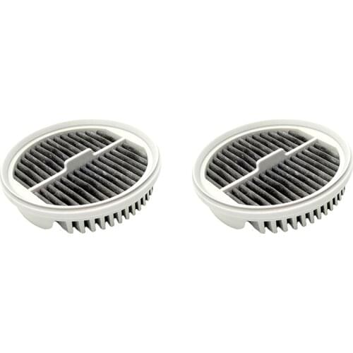 2Pcs for Xiaomi Mijia Handheld Vacuum Cleaner Filter HEPA (Two Packs) White for MJXCQ01DY Model