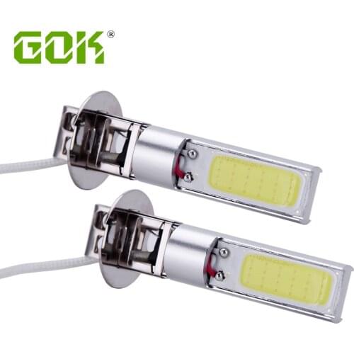 2Pcs/Lot H3 cob Chip H7 H11 H4 H3 H1 COB chips 20W car LED Driving Fog Bulbs Lamp Headlight Car 12-24v