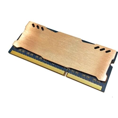 2Pcs New Pure Copper Notebook Gaming Laptop Memory Heatsink Cooling Radiator RAM Memory Cooler Heat Sink 0.5mm