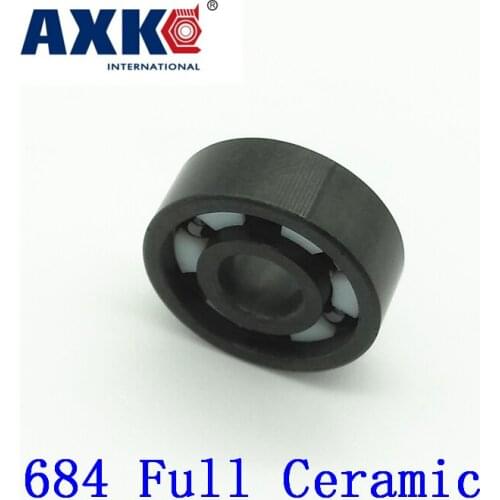 2019 Rodamientos Axk 684 Full Ceramic Bearing ( 1 Pc ) 4*9*2.5 Mm Si3n4 Material 684ce All Silicon Nitride 618/4 Ball Bearings