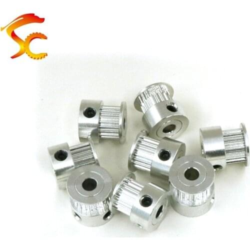 25pc GT2-20 teeth-6.35mm bore-width 6mm,50pc GT2-20 teeth-5mm bore-width 6mm timing pulley,timing belt pulleys