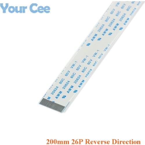 5 pcs Reverse Direction 200MM Length 26 PIN 0.5mm Pitch FFC FPC TTL Ribbon Flat Cable Flex For Camera Touchpad Mouse Pad