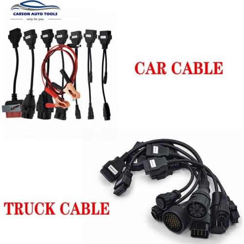 A++quality 8pcs full set Car/Truck CablesFor TCS C-DP PRO Plus car diagnostic Interface cable Adapter For multidiag/MVdiag tools