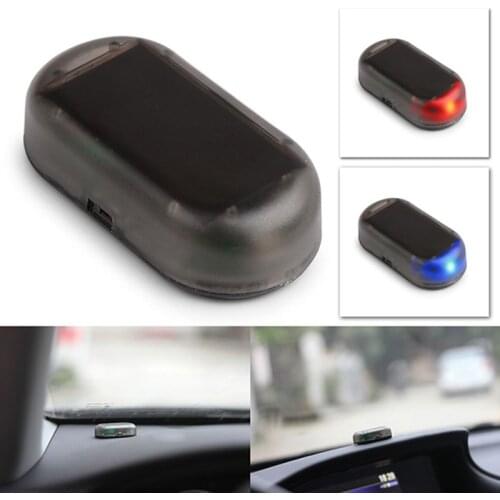 Car Fake Security Light Solar Powered Simulated Dummy Alarm Wireless Warning Anti-Theft Caution Lamp LED Flashing Imitation