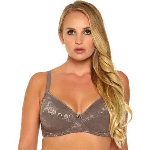 113B 2019 Women Bra Black And Grey Color Underwire bralette Push Up Bra Big Size Cup Everyday Style 36 38 40 42 44 D DD DDD E F