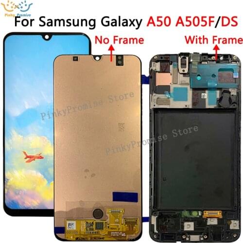 For Samsung galaxy A50 A505F/DS A505F A505FD A505A Display Touch Screen Digitizer Assembly For Samsung A50 lcd