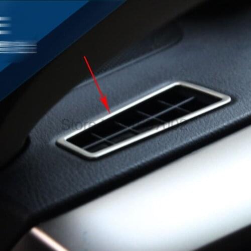 For Toyota RAV4 2016 ABS Matte Chrome Car Internal Front Upper Outlet Air Conditioning AC Vents Cover Trim