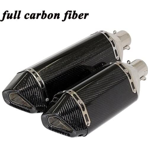 ID:51mm New Model High Quality Carbon Fiber Universal Motorcycle Exhaust Pipe Muffler Racing Exhaust for Z900 Z800 Z1000