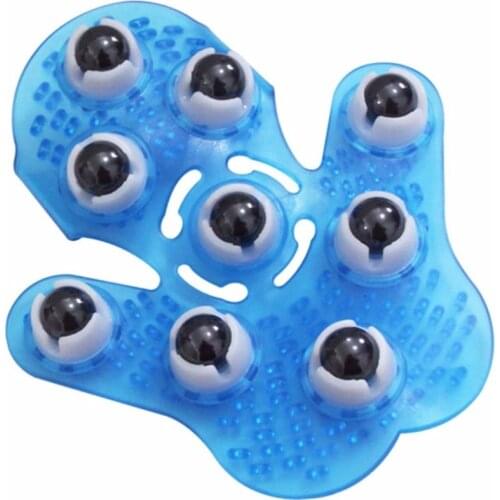 Roller Ball Body Massage Glove Anti-Cellulite Muscle Pain Relief Octopus Massager For Neck Back Head Massager Tools