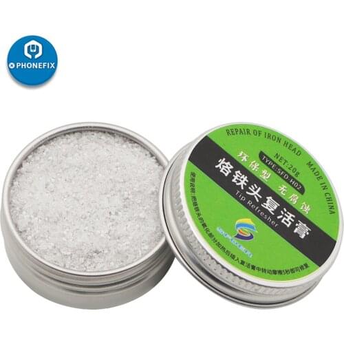 PHONEFIX Soldering Tip Refresher Cleaner Helper Fix Black Layer Resurrection for Oxide Solder Iron Tip Head Resurrection Repair