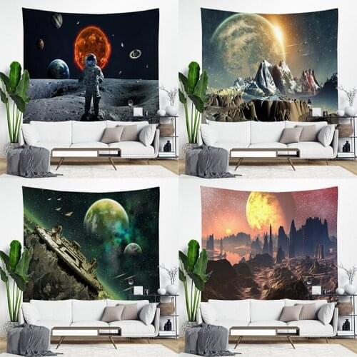 New Space landscape Wall Hanging Tapestries Galaxy Sky Picture Decorative Tapestry Cloth Home Wall Decor Covering Yoga Mats