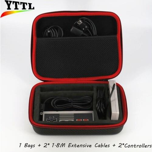 New YTTL Custom Travel Storage Carry Bag for Mini NES Classic Edition Console +Wired Controller +1.8M Extensive Cable Cord