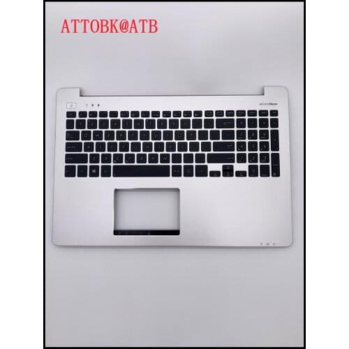 New English laptop keyboar for Asus S551 S551LA V551 V551LN R553L S551L S551LN K551 K551L with speaker Palmrest Upper Shell