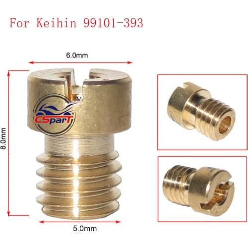 #140 #145 #150 #155 M5x0.8 Main JET For KEIHIN 99101-393 OKO KOSO PWK GY6 Carburetor ATV Buggy Scooter Dirt Bike Parts
