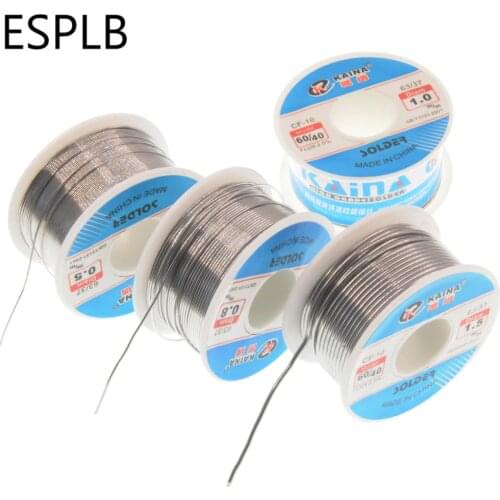 100G Solder Wire Tin 60/40 CF-10 Flux 2.0% Welding Solding Core High Brightness Rosin 0.5/0.6/0.8/1.0/1.2/1.5/2.0mm Diameter