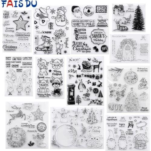 Christmas Stamp Cookie Cutter Fondant Cake Decorating Tools Cookie Stamps Silicone Molds Cutters For Fondant Accessories