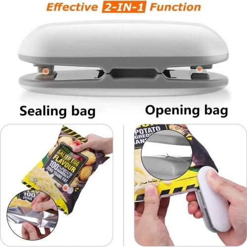 Hand-held 2 in 1 Mini Heat Bag Sealer And Cutter Portable Plastic Bag Food Storage Snack Fresh Bag Sealant Sealer Machine