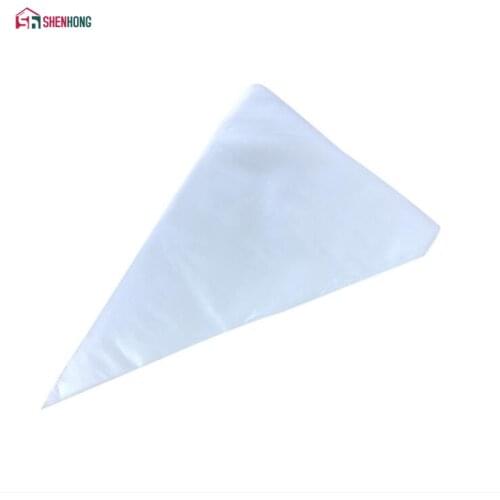 SHENHONG 100PCs Disposable Pastry Bag Icing Piping Cake Pastry Cupcake Decorating Fondant Cake Cream Tip Baking Cake Tools