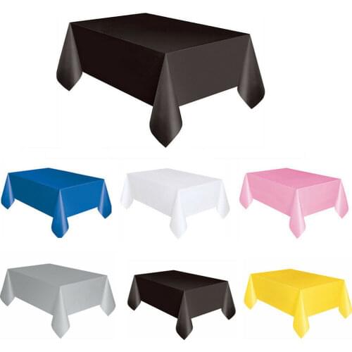 Fitted Polyester Table Cover Trade Show Banquet Tablecloth Plastic Waterproof Party Home Wedding Decoration