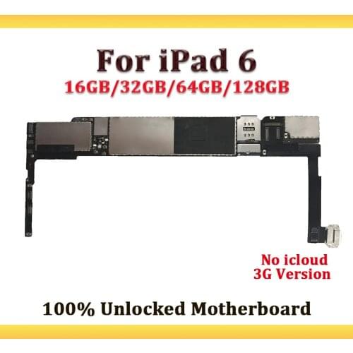 LISFG 4G Version Replacement For iPad 6 iPad Air 2 Motherboard,Mainboard For iPad 6 iPad Air 2 Logic Board Without Touch ID