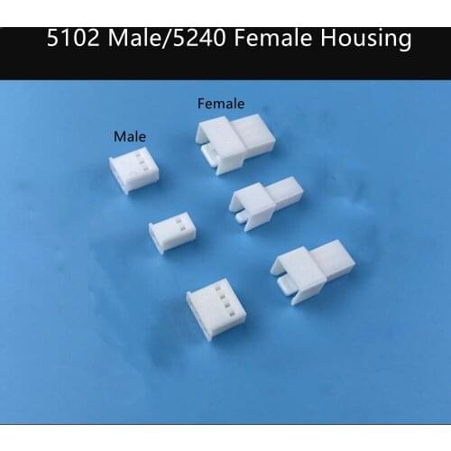 1000PCS/1LOT 5102 5240 2.5mm Connector Male/Female Plug Plastic Shell Housing 2/3/4/5/6P