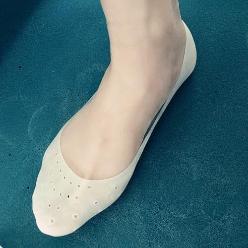 2Pcs/Pair Full Length Foot Silicone Gel Sock Moisturizing Protector Cracked Skin Care Sleeve