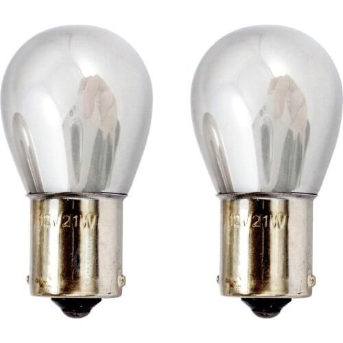 2pcs Chrome Silver Amber Rear Indicator Bulbs 581 1156 PY21W Turn Signal Tail Brake Light 12V Parking Light Bulbs Top Sale