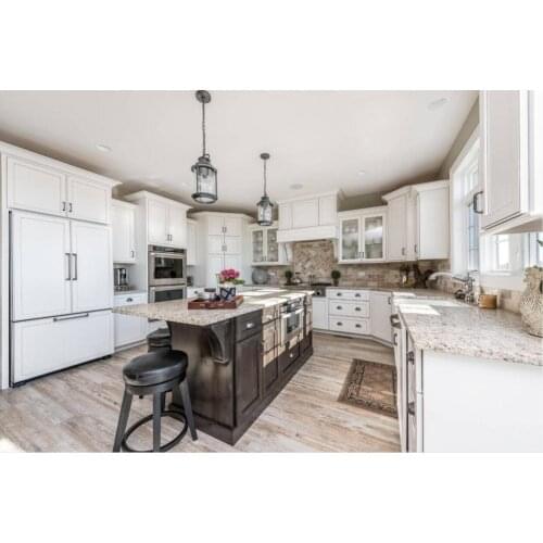 2020 traditional solid wood kitchen furnitures solid timber kitchen cabinets TK226