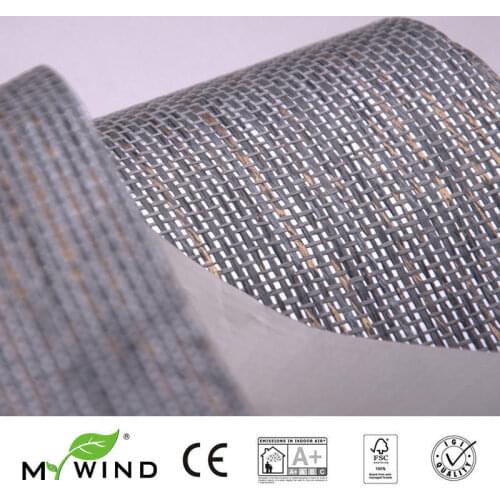 3D Paper Weave Design Wallpaper In Roll Decor 2019 MY WIND grey Grasscloth Wallpapers Luxury Natural Material Innocuity