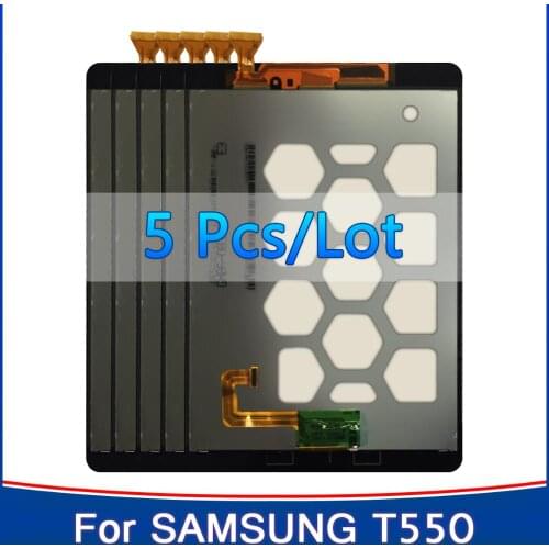 5PCS Tablet LCD For Samsung Galaxy Tab A 9.7 SM-T550 T551 T555 T550 LCD Display Touch Screen Digitizer Assembly Replacement Part