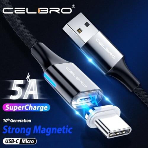 5A Magnetic Cable Type C Cable Super Fast Charging For Huawei P40 Pro P20 Lite Samsung S20 Ultra Microusb Magnet Usb Kabel Cavo