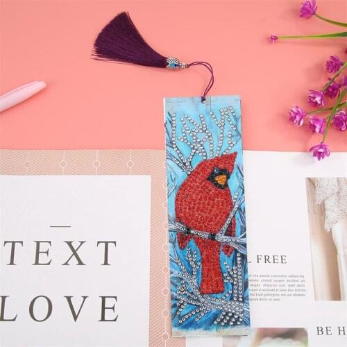 Bird Diamond Painting Owl Flamingo Leather Bookmarks Bookmarks Special Shaped Diamond Book Marks Book Marks Diamond Embroidery